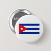 Cubaanse vlag ronde button 5,7 cm (Voorkant /achterkant)