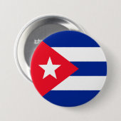 Cubaanse vlag ronde button 7,6 cm (Voorkant /achterkant)