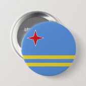 Cubaanse vlag ronde button 7,6 cm (Voorkant /achterkant)