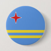 Cubaanse vlag ronde button 7,6 cm (Voorkant)