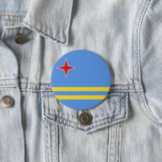 Cubaanse vlag ronde button 7,6 cm (In situ)