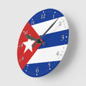 Cubaanse vlag ronde klok (Hoek)