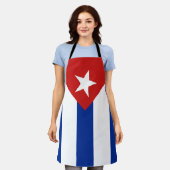 Cubaanse vlag schort (Gedragen)