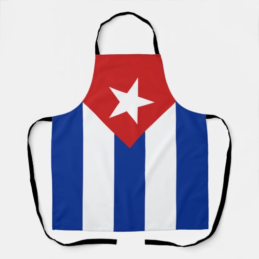 Cubaanse vlag schort (Voorkant)