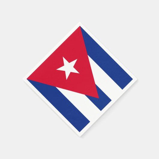 Cubaanse vlag servet (Hoek)