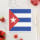 Cubaanse vlag servet (Insitu)