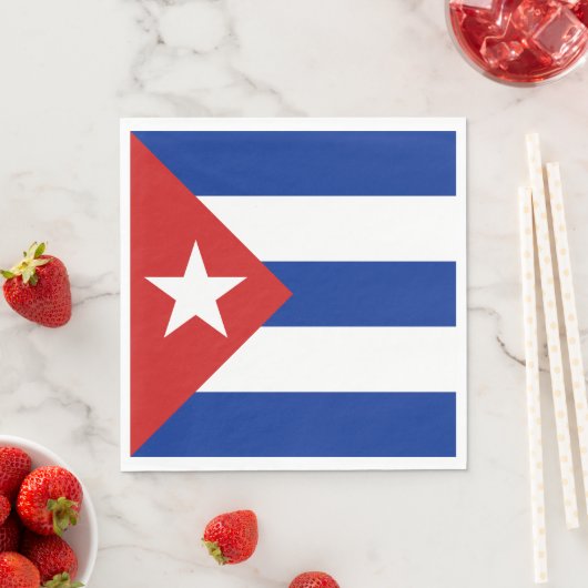 Cubaanse vlag servet (Insitu)