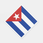Cubaanse vlag servet (Hoek)