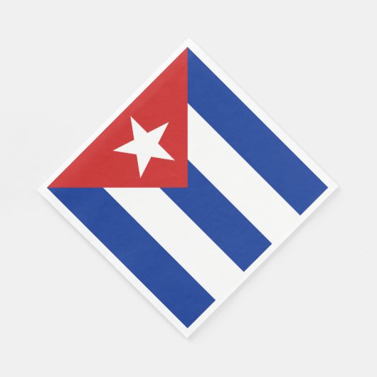 Cubaanse vlag servet (Hoek)
