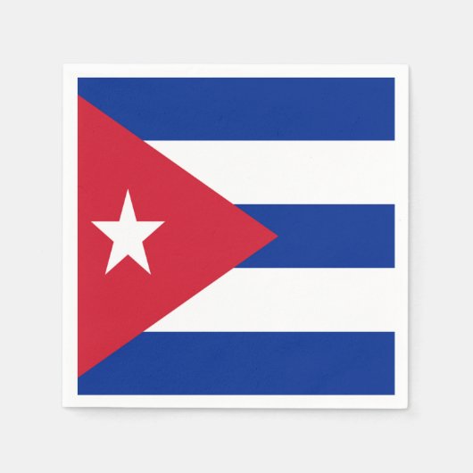 Cubaanse vlag servet (Voorkant)