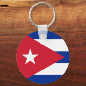 Cubaanse vlag sleutelhanger (Voorkant)