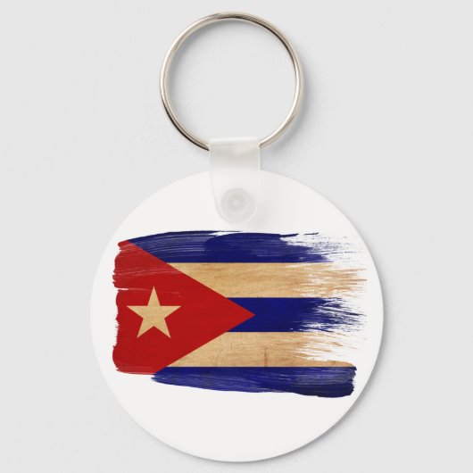 Cubaanse vlag sleutelhanger (Voorkant)