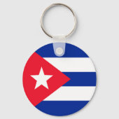 Cubaanse vlag sleutelhanger (Voorkant)