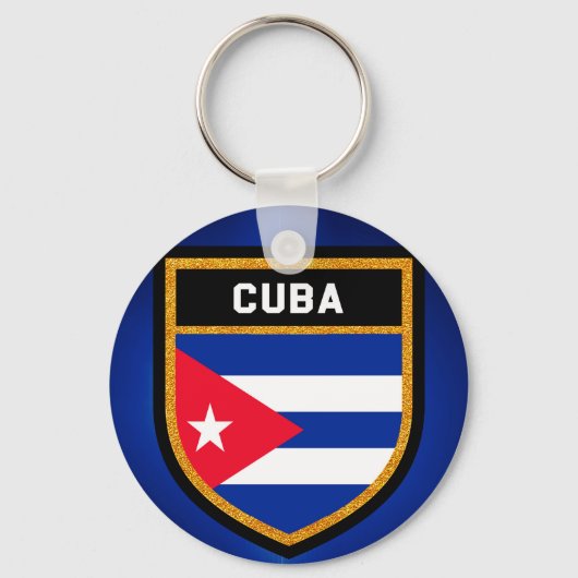 Cubaanse vlag sleutelhanger (Voorkant)