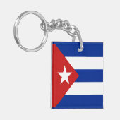 Cubaanse vlag sleutelhanger (Voorkant Links)