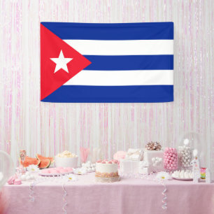 Cubaanse vlag spandoek