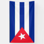 Cubaanse vlag spandoek (Verticaal)