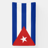 Cubaanse vlag spandoek (Verticaal)