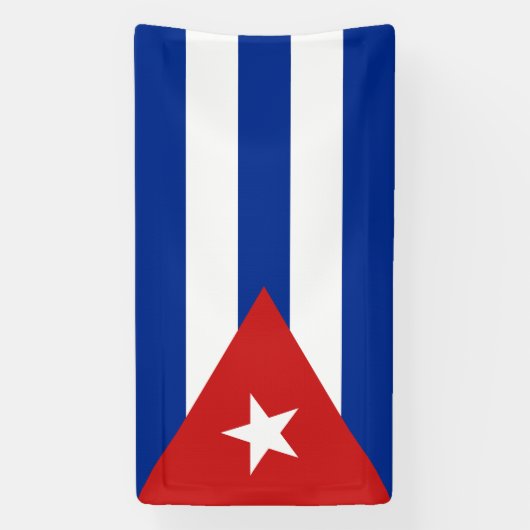 Cubaanse vlag spandoek (Verticaal)