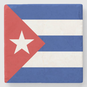 Cubaanse vlag stenen onderzetter