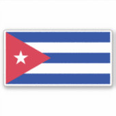 Cubaanse vlag sticker (Voorkant)