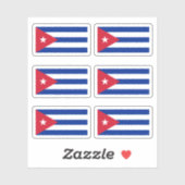 Cubaanse vlag sticker (Vel)