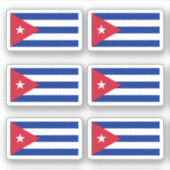 Cubaanse vlag sticker (Voorkant)