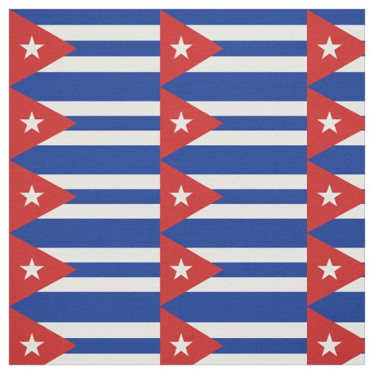 Cubaanse vlag stof (Swatch)