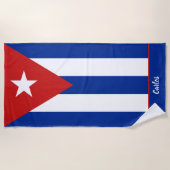 Cubaanse vlag strandlaken (Voorkant)