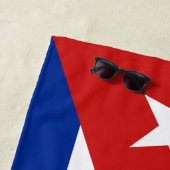 Cubaanse vlag strandlaken (In situ)