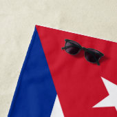 Cubaanse vlag strandlaken (In situ)