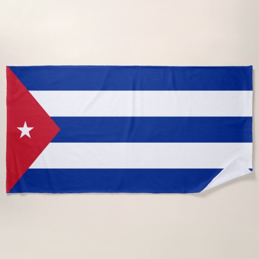 Cubaanse vlag strandlaken (Voorkant)