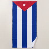 Cubaanse vlag strandlaken (Voorkant)