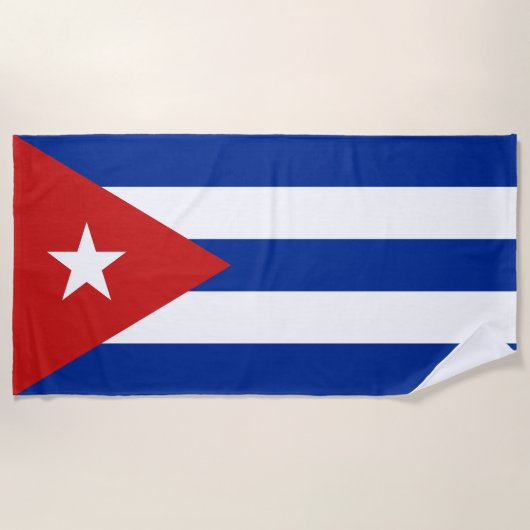 Cubaanse vlag strandlaken (Voorkant)