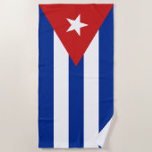 Cubaanse vlag strandlaken (Voorkant)