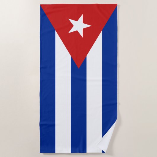 Cubaanse vlag strandlaken (Voorkant)