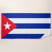Cubaanse vlag strandlaken (Voorkant)