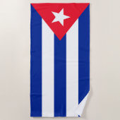 Cubaanse vlag strandlaken (Voorkant)
