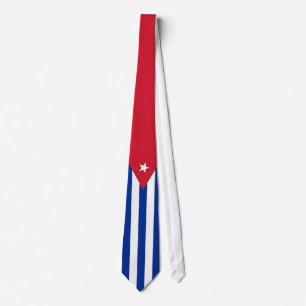 Cubaanse vlag stropdas