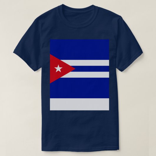 Cubaanse vlag t-shirt (Design voorkant)