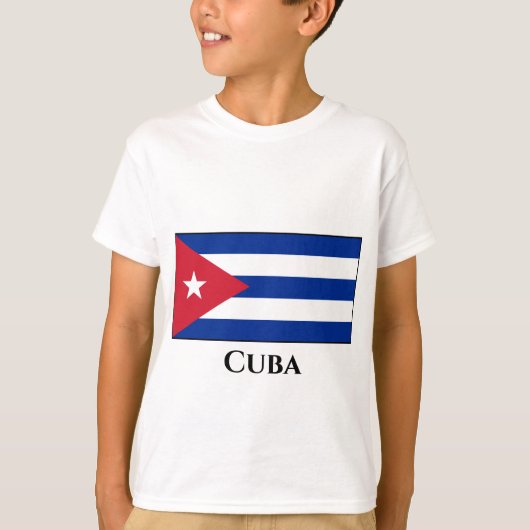 Cubaanse vlag t-shirt (Voorkant)