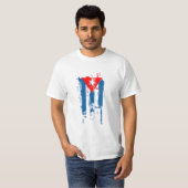 Cubaanse vlag t-shirt (Voorkant volledig)