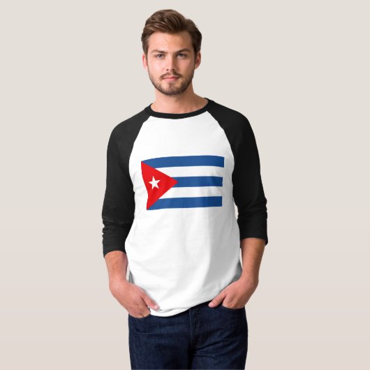 Cubaanse vlag t-shirt (Voorkant volledig)