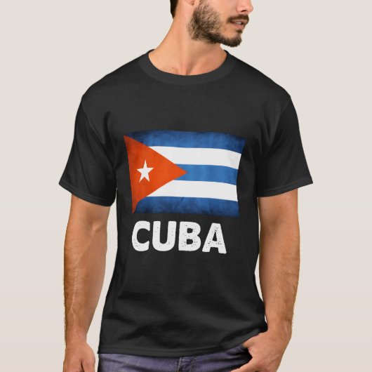 Cubaanse vlag t-shirt (Voorkant)