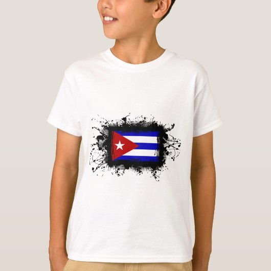 Cubaanse vlag t-shirt (Voorkant)