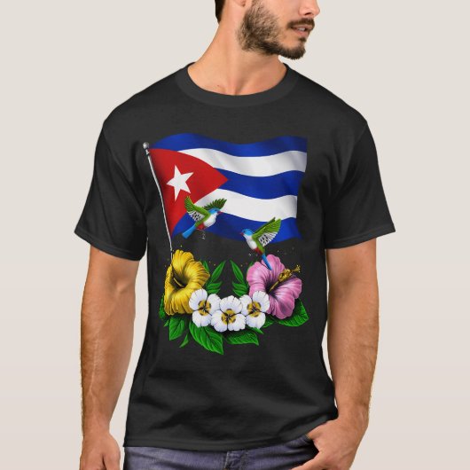 Cubaanse vlag t-shirt (Voorkant)