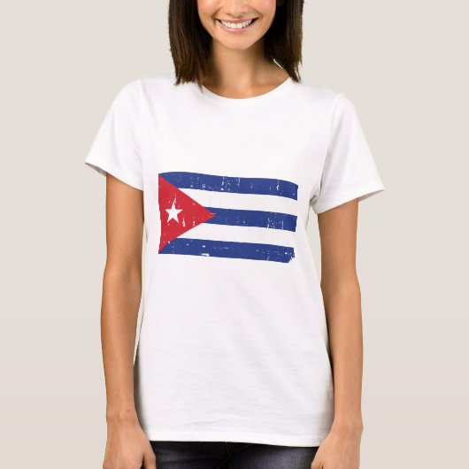 Cubaanse vlag t-shirt (Voorkant)