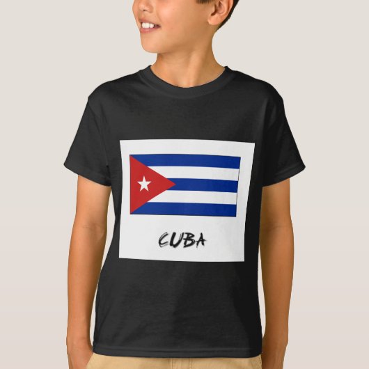 Cubaanse vlag t-shirt (Voorkant)