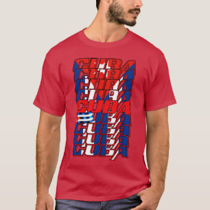 Cubaanse vlag t-shirt