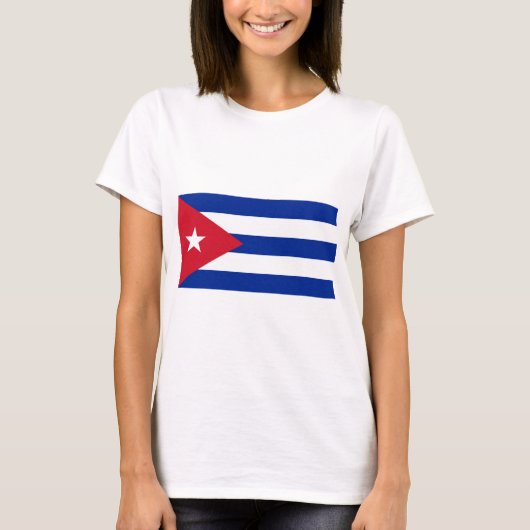 Cubaanse vlag t-shirt (Voorkant)